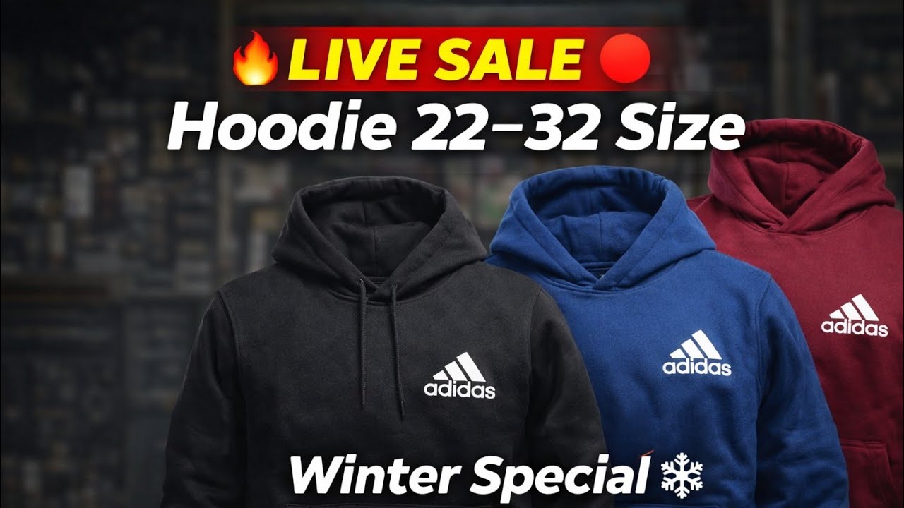 🔥 Hoodie Live Sale 🔥Size 22–32 Available | Winter Special ❄️