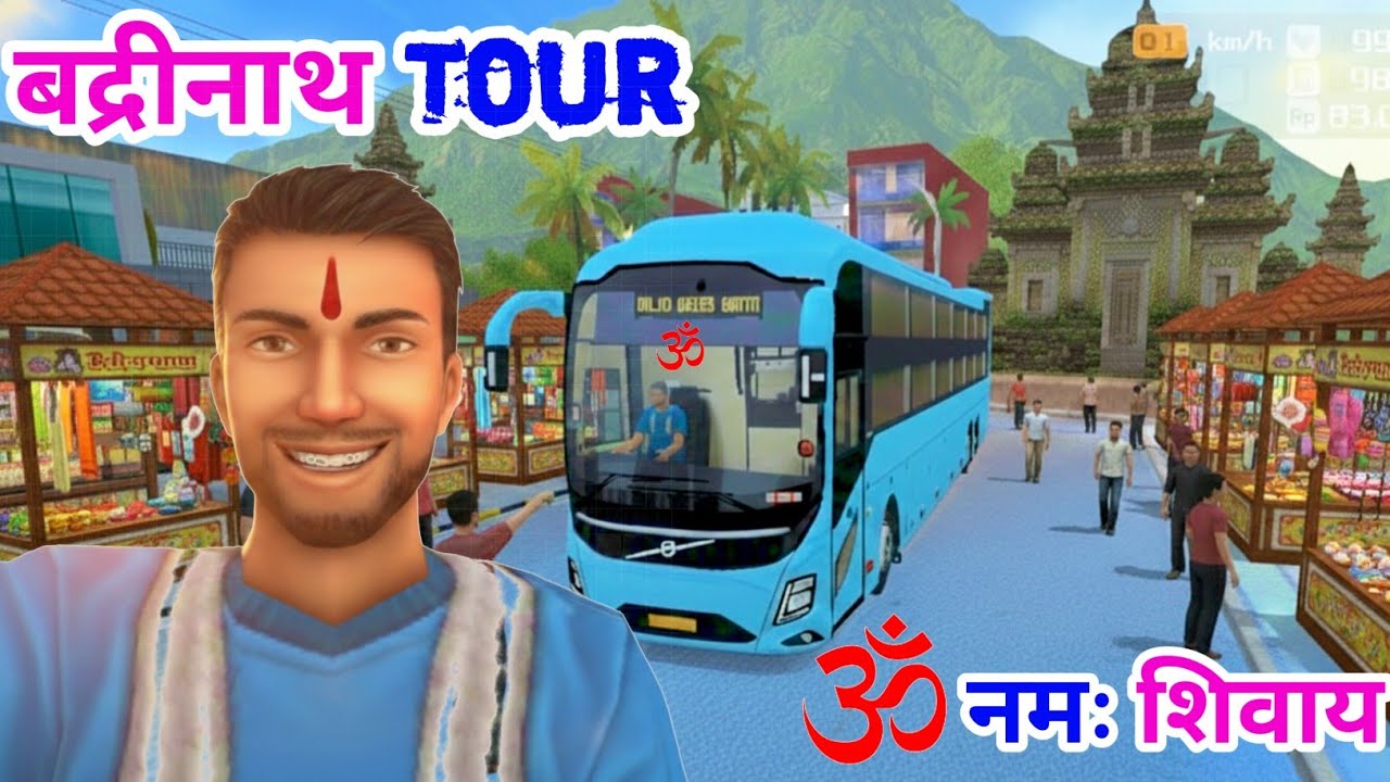Bus simulator indonesia💫पहाड़ों की उचाई और महाकाल के दर्शन 🏷Kedharnaat Yatra Volvo 9600s