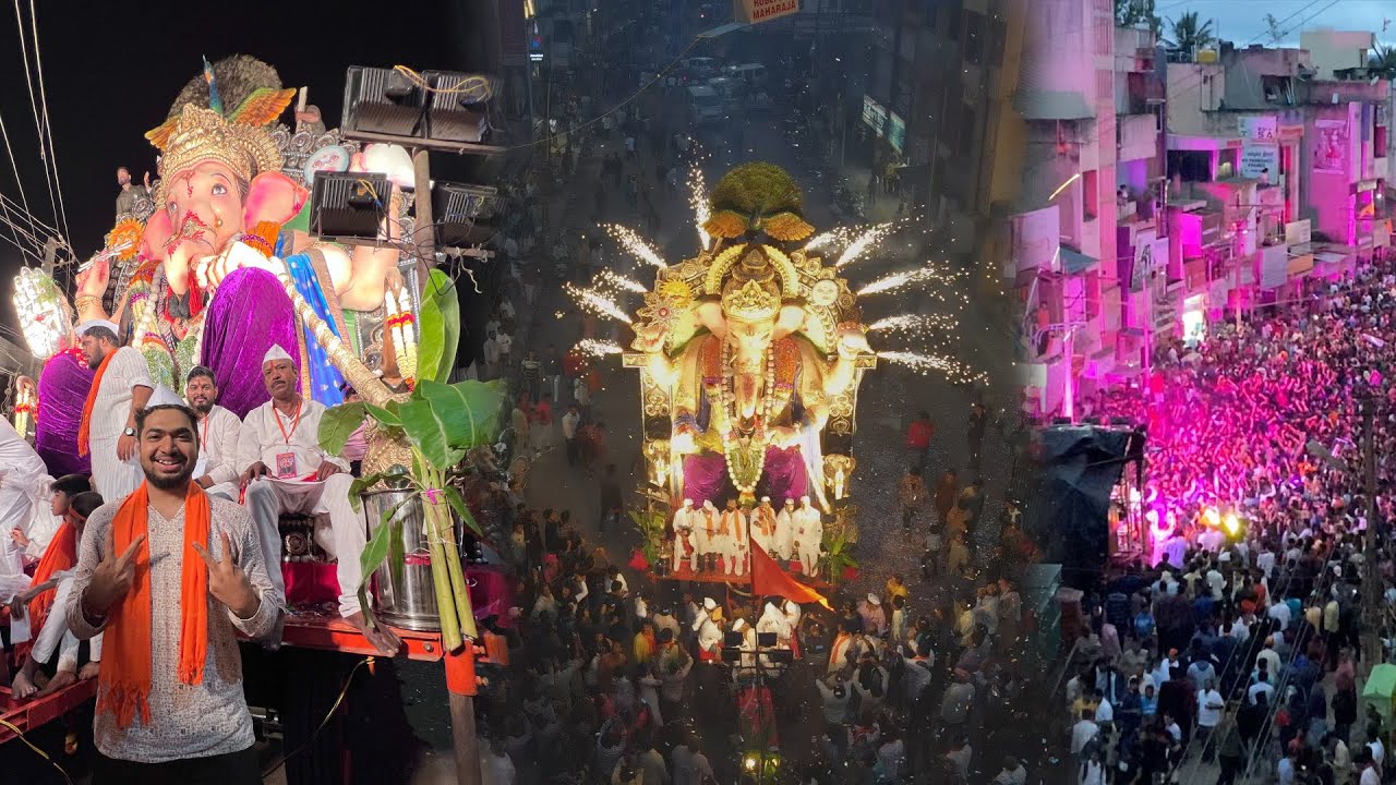 Hubballi Ganpati Visarjan | MarathaGalli Hosur Rani Chennamma Circle | Kannada Vlog #thegeekindia