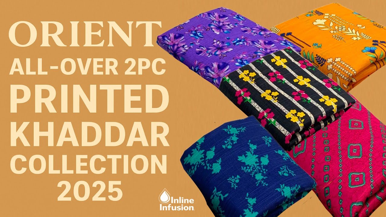 Orient All-Over 2PC Printed Khaddar Collection 2025 | Beautiful Winter Dresses @InlineInfusion 