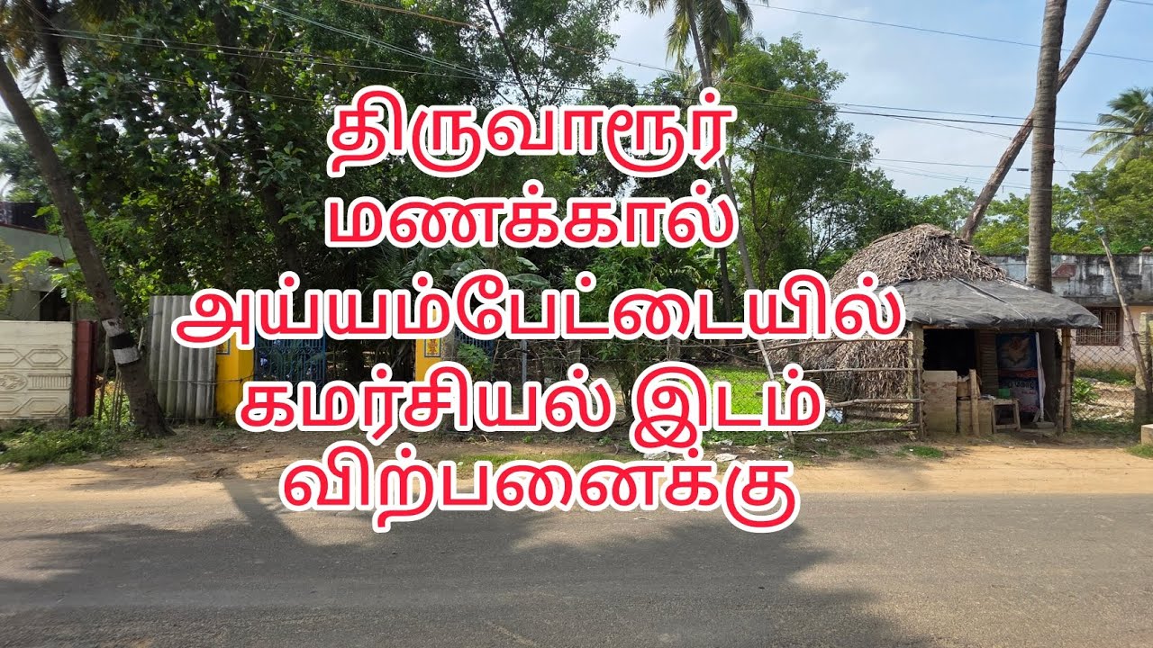 திருவாரூர் மணக்கால் அய்யம்பேட்டையில் மனை விற்பனைக்கு | Plot for sale in Thiruvarur 