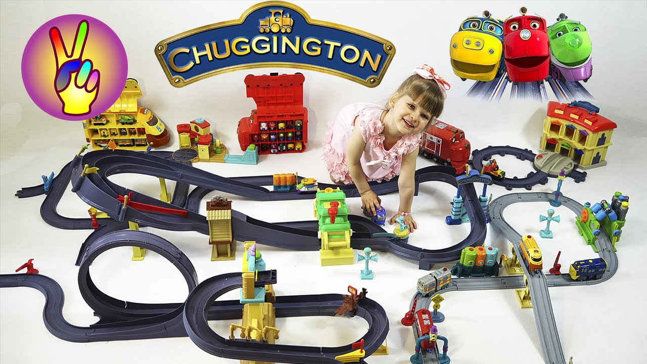 Паровозики из Чаггингтона МЕГА ОБЗОР треков. Играем в паровозики. Chuggington StackTrack collection