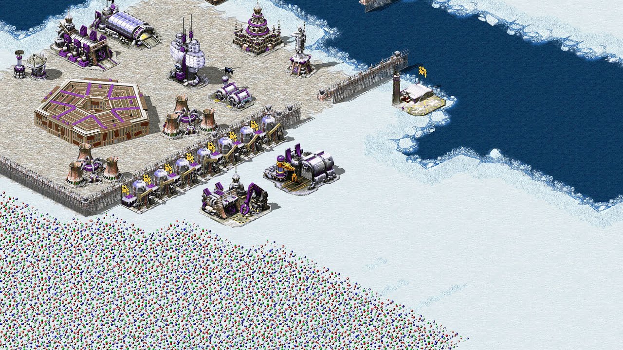 Red Alert 2 | Yuri's Revenge | 7 vs 1 | Surrounded Snow Ver 2026 Edit by Zoom 3000 Map Extra Hard AI