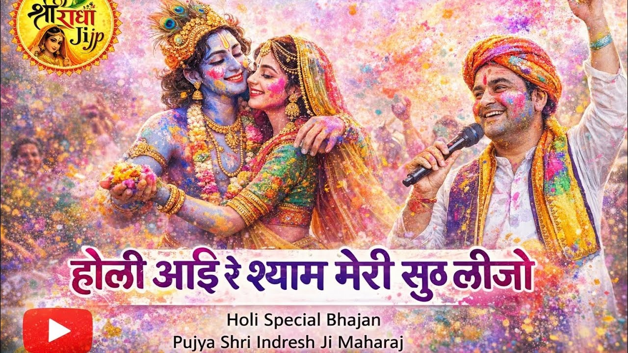 🙏🙏 होली आई रे श्याम मेरी सुध ले जा होली आई 🙏🦚 नीति आयोग का श्याम 🙏🦚 इंद्रेश जी उपाध्याय 🙏🔱🌿🙏🦚
