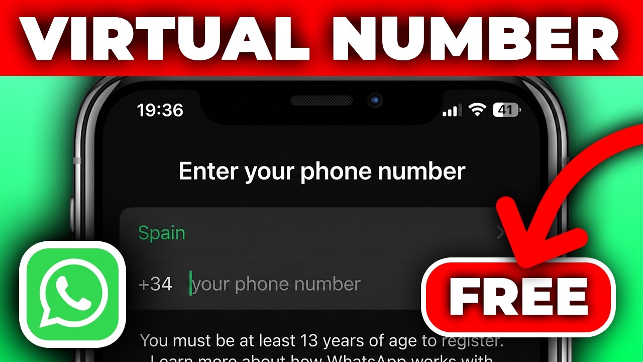 Free Phone Number For WhatsApp Verification (2026) | Free Number Trick!
