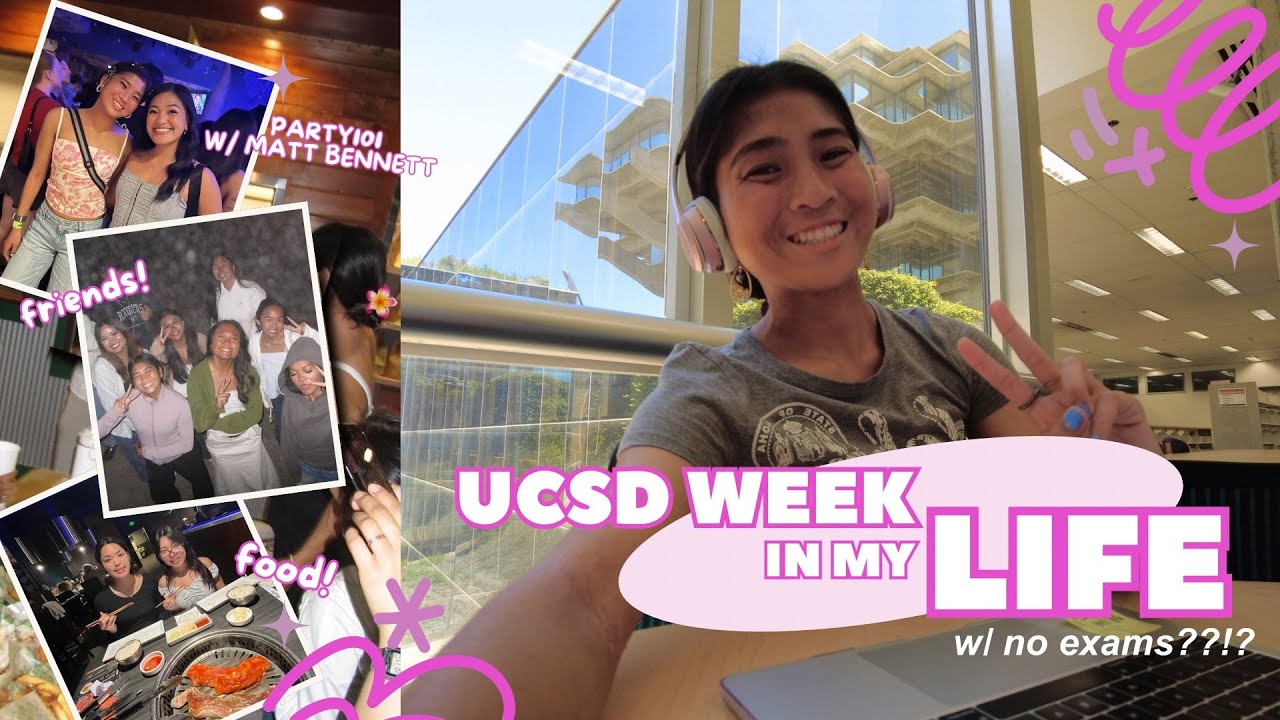 COLLEGE WEEK IN MY LIFE @ UCSD (with no exams?!?) | classes, food, friends, and party101 😛‼️