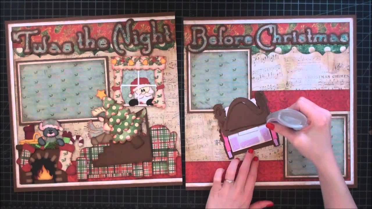 Faith Abigail Designs - Twas the Night Before Christmas Scrapbook Layout Tutorial