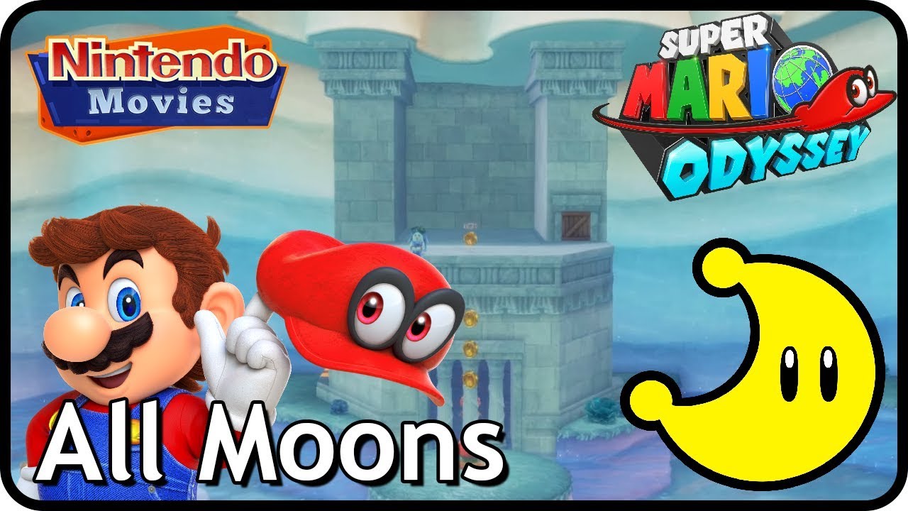 Super Mario Odyssey - Lake Kingdom - All Moons (in order with timestamps)