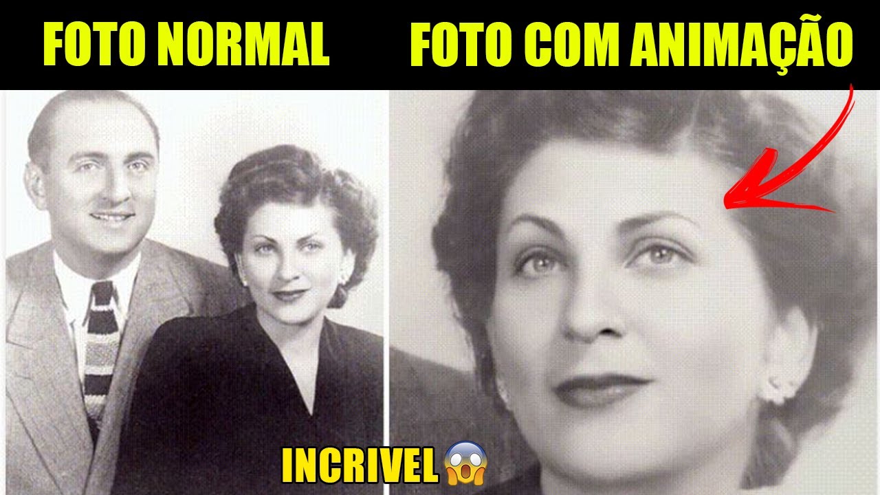 VEJA COMO ANIMAR O ROSTO EM UMA FOTOGRAFIA ANTIGA! 😱😱