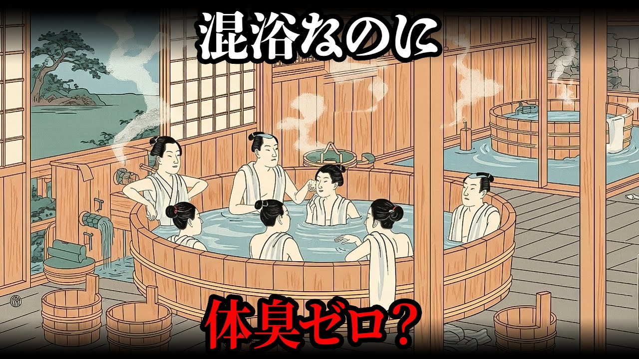 江戸の銭湯は本当に不潔だったのか？石鹸なし・混浴でも体臭が問題にならなかった理由【江戸時代の暮らし】【日本の歴史】