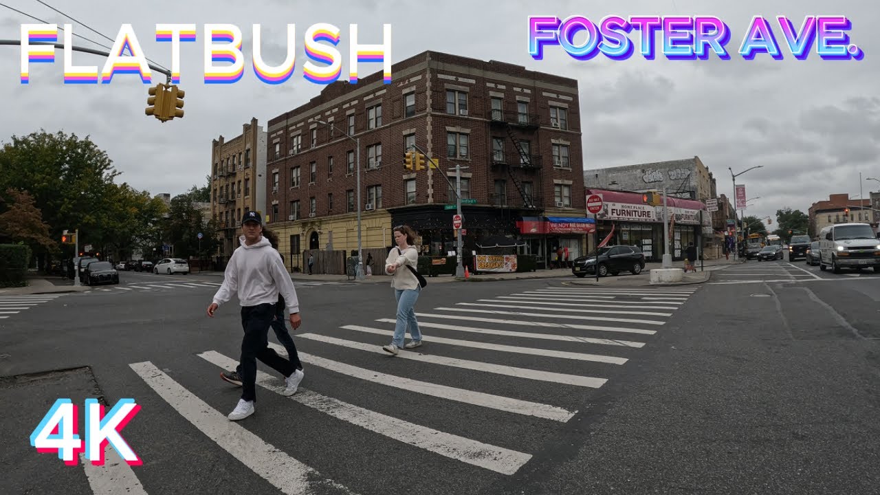 FLATBUSH & FOSTER to CONEY ISLAND AVE. [4K] WALKING TOUR BROOKLYN NYC (09 28, 23)!!!