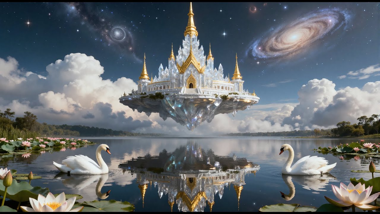 Crystal Palaces Beyond Time | Relaxing Cosmic Journey With Ambient Music