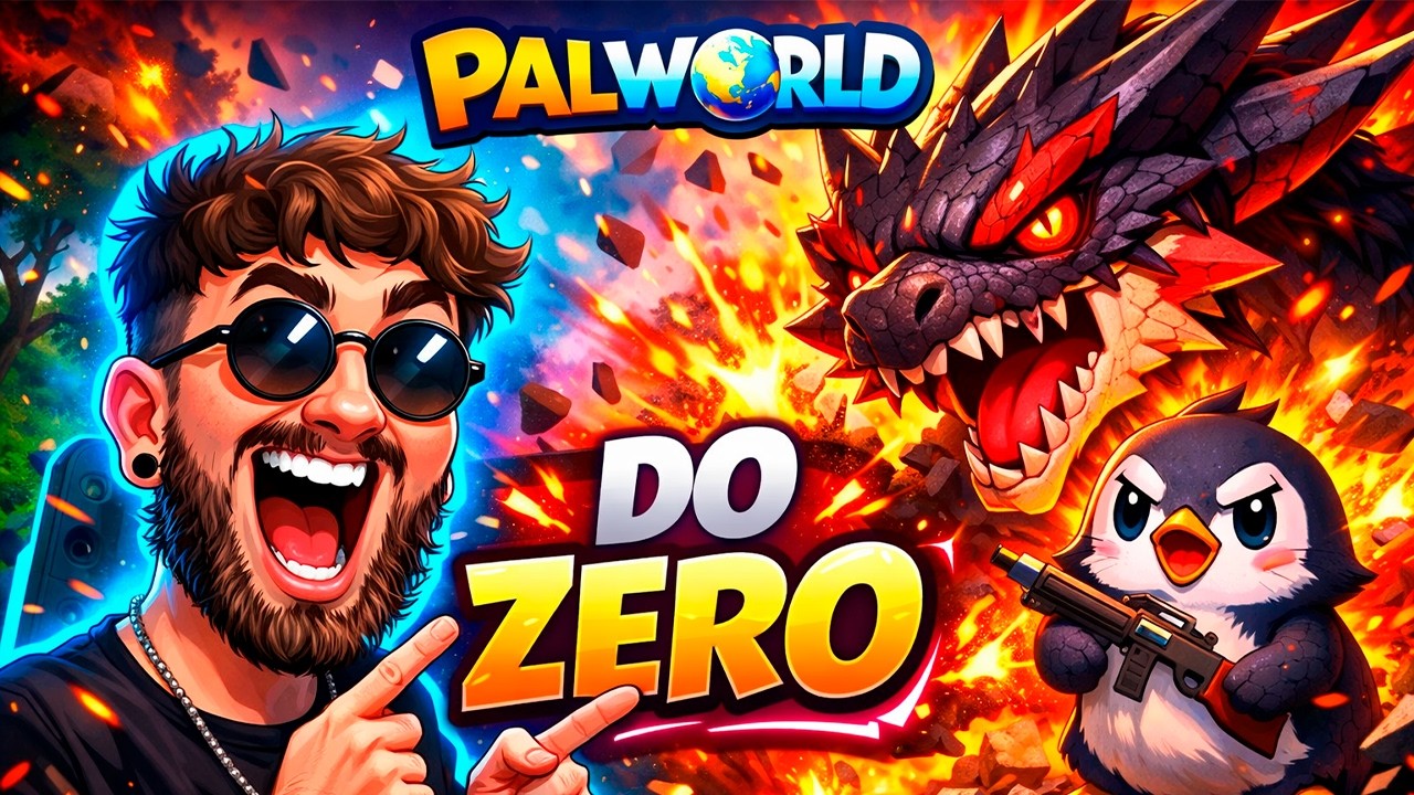 🔴 AO VIVO: Começando do ZERO no PALWORLD! (Domando Pals Insanos)