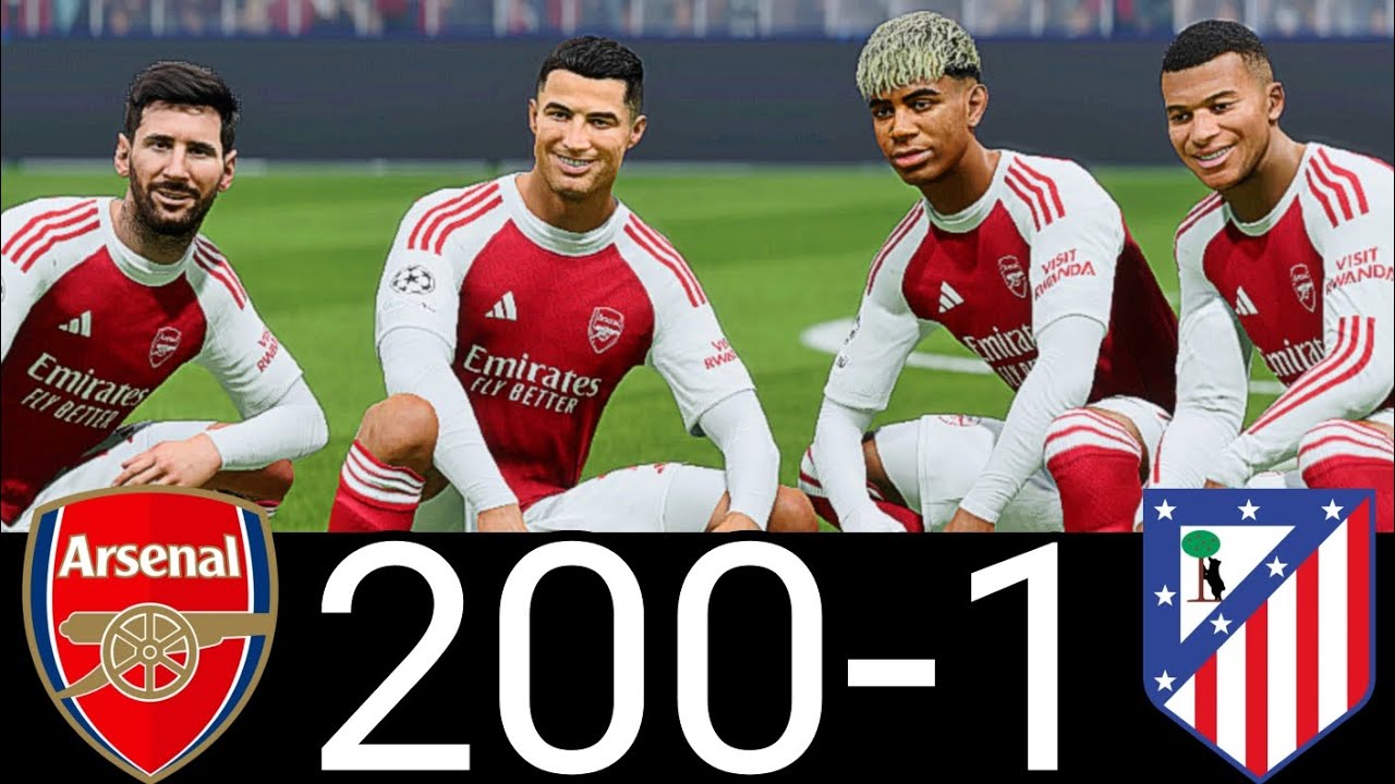 FIFA 26 - RONALDO MESSI MBAPPE YAMAL | ALL STARS | ARSENAL VS ATLETICO MADRID | UCL LIVE