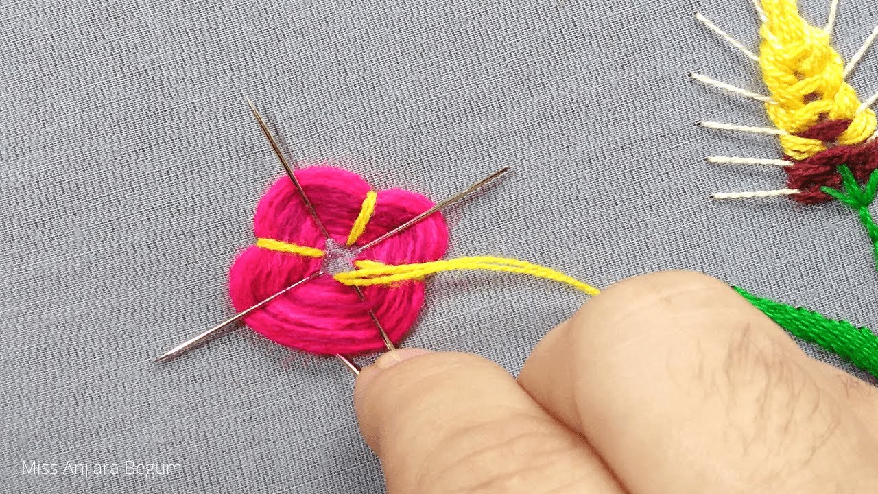 Mini Flowers Embroidery Tricks, Hand Embroidery Mini Flowers, Flowers Embroidery for All Dress-202