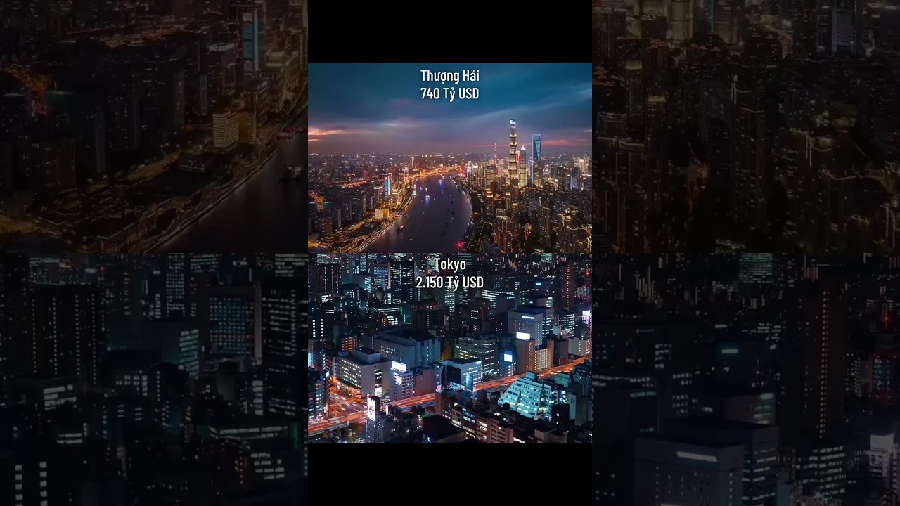 GDP Tokyo gấp gần 3 lần Shang hai. 