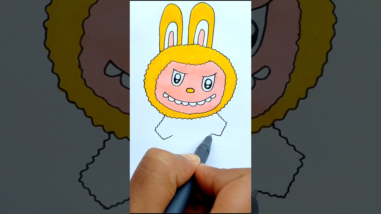 ✅️ Cute Labubu Drawing 🐰✨ Easy & Fun Art for Kids | Labubu easy drawing ✨️