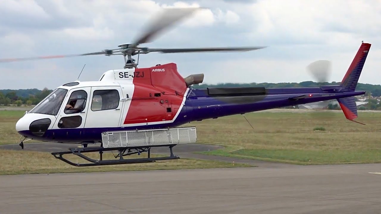 Airbus H125 Startup to Takeoff &ndash; Helicopter in Action #aviation #engineering #france