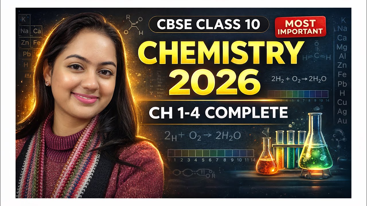 CBSE Class 10 Chemistry 2026 | Complete Chapters 1–4 + Most Important Board Questions