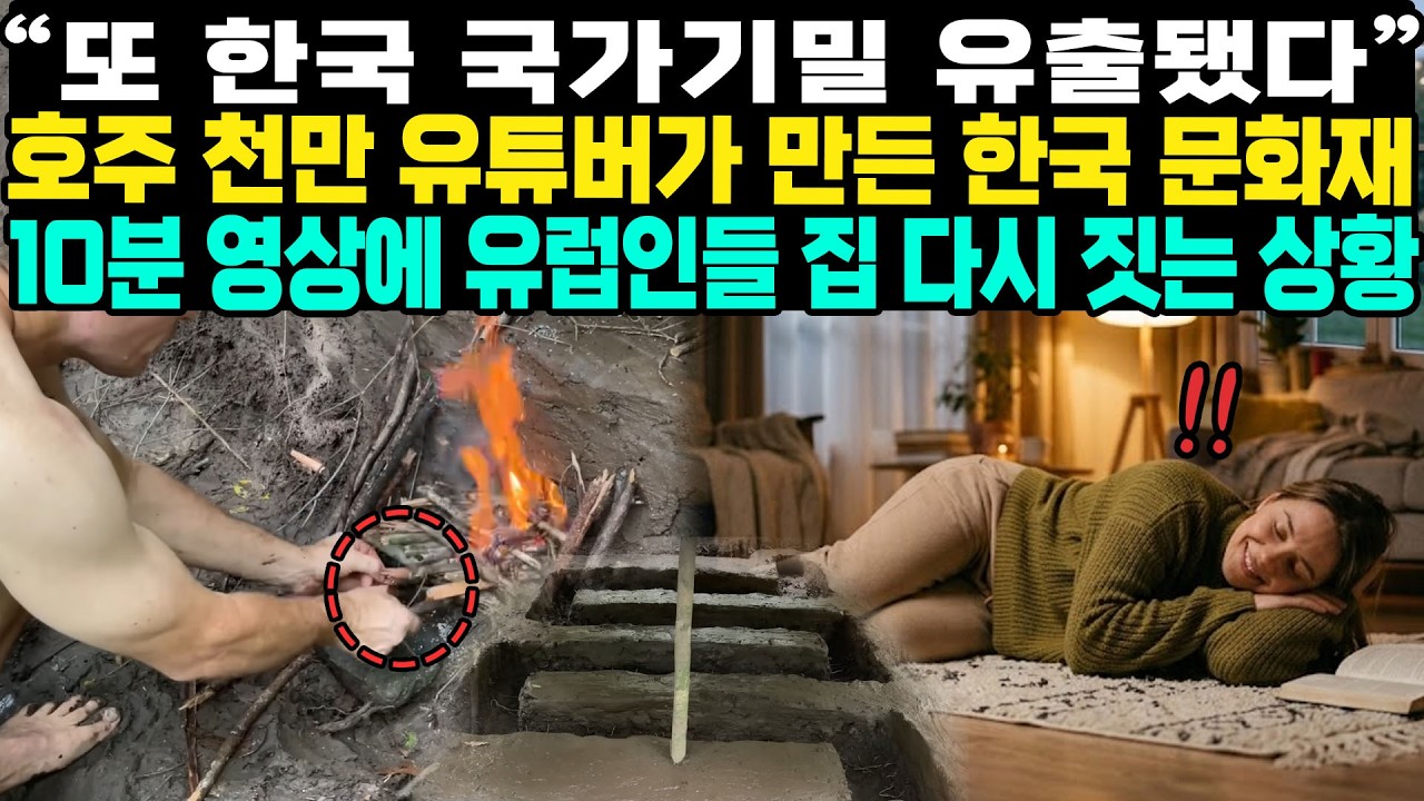 &ldquo;또 한국 국가기밀 유출됐다&rdquo; 호주 천만 유튜버가 만든 한국 문화재 10분 영상에 미국인들 집 다시 짓는 상황