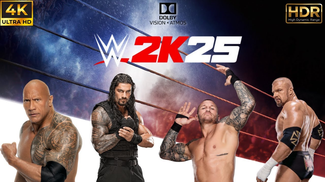 The Rock vs Roman Reigns vs Randy Orton vs Triple H 💥 | WWE 2K25 Royal Rumble (No Commentary)