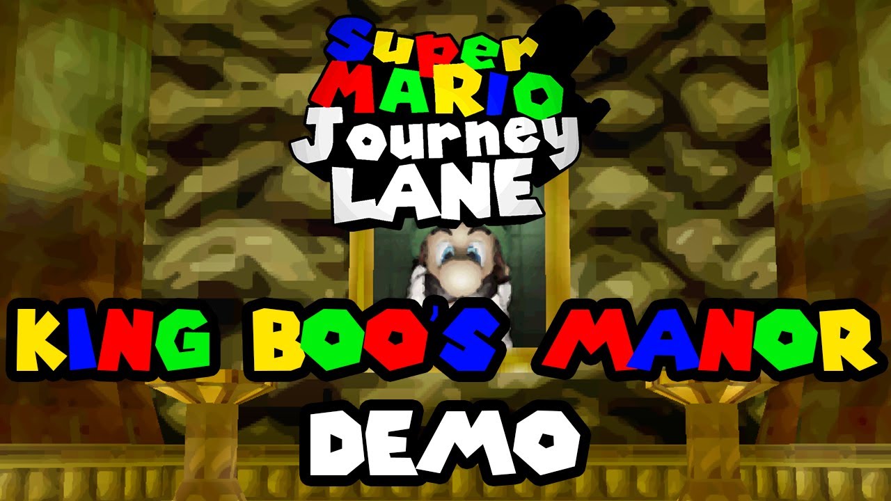 Super Mario Journey Lane - King Boo's Manor Demo 100% Walkthrough