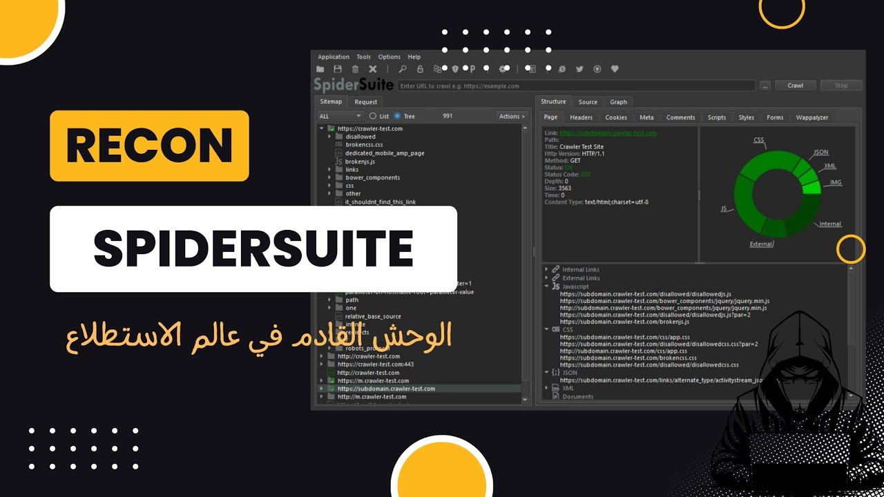 SpiderSuite | الفحص الأمني برؤية بصرية مذهلة