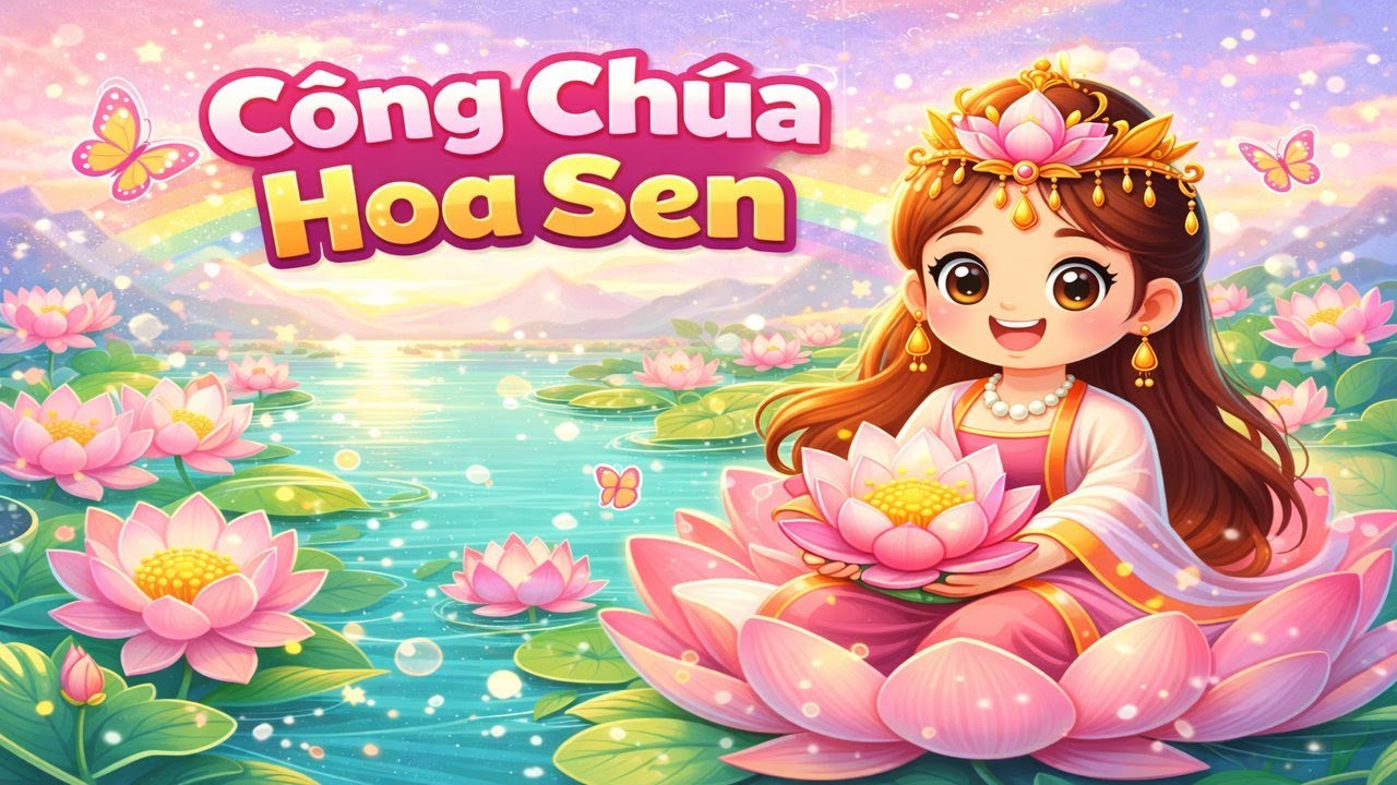 Công Chúa Hoa Sen 🌸 | Bài Hát Thiếu Nhi Vui Nhộn | Nhạc Cổ Tích 3D Cho Bé