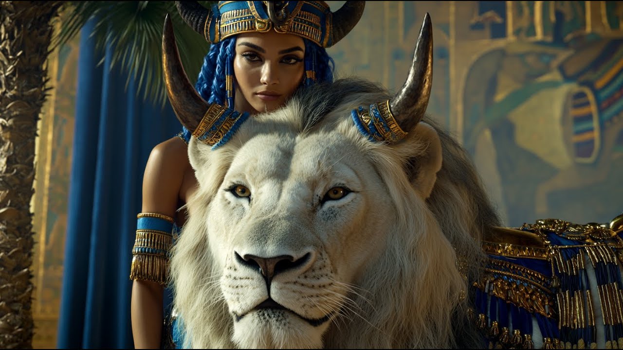 Bastet Queen of the Temple | Ancient Egyptian Relaxing Music & Fantasy Art