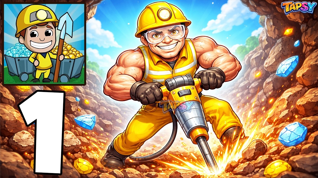 ⛏️Idle Miner Gameplay Walkthrough Part 1 &ndash; Resource Management Journey (Android,iOS)