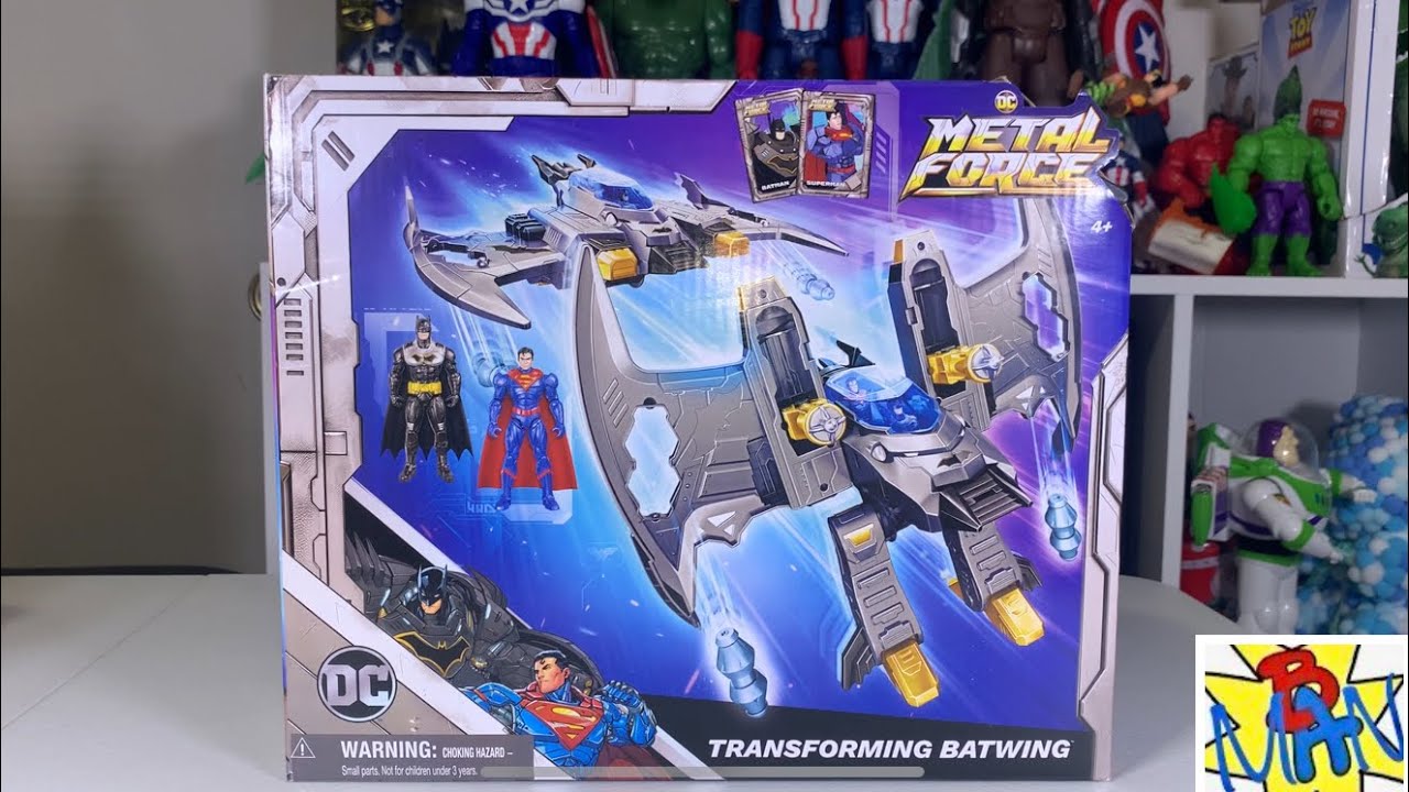 DC Metal Force Transforming Batwing 2025 Spin Master Batman Superman 2025