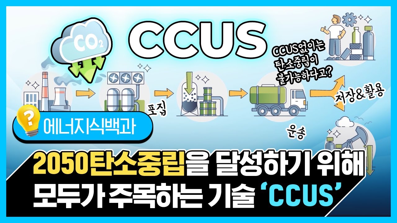 탄소중립을 위한 필살기가 있다😮 모두가 주목하는 기술 CCUS 1편 [에너지식백과]