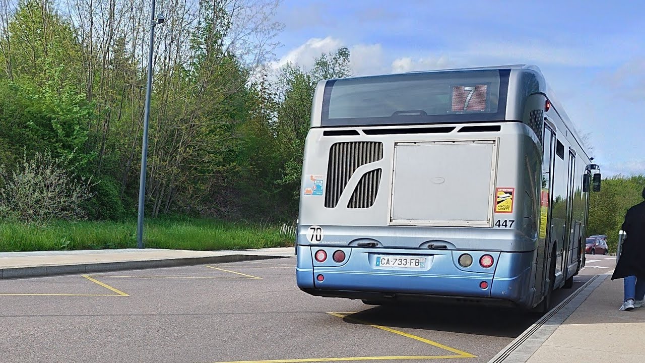 Roadmovie heuliezbus GX 327 GNV n.447 sur la ligne 7 de Ginko Besançon