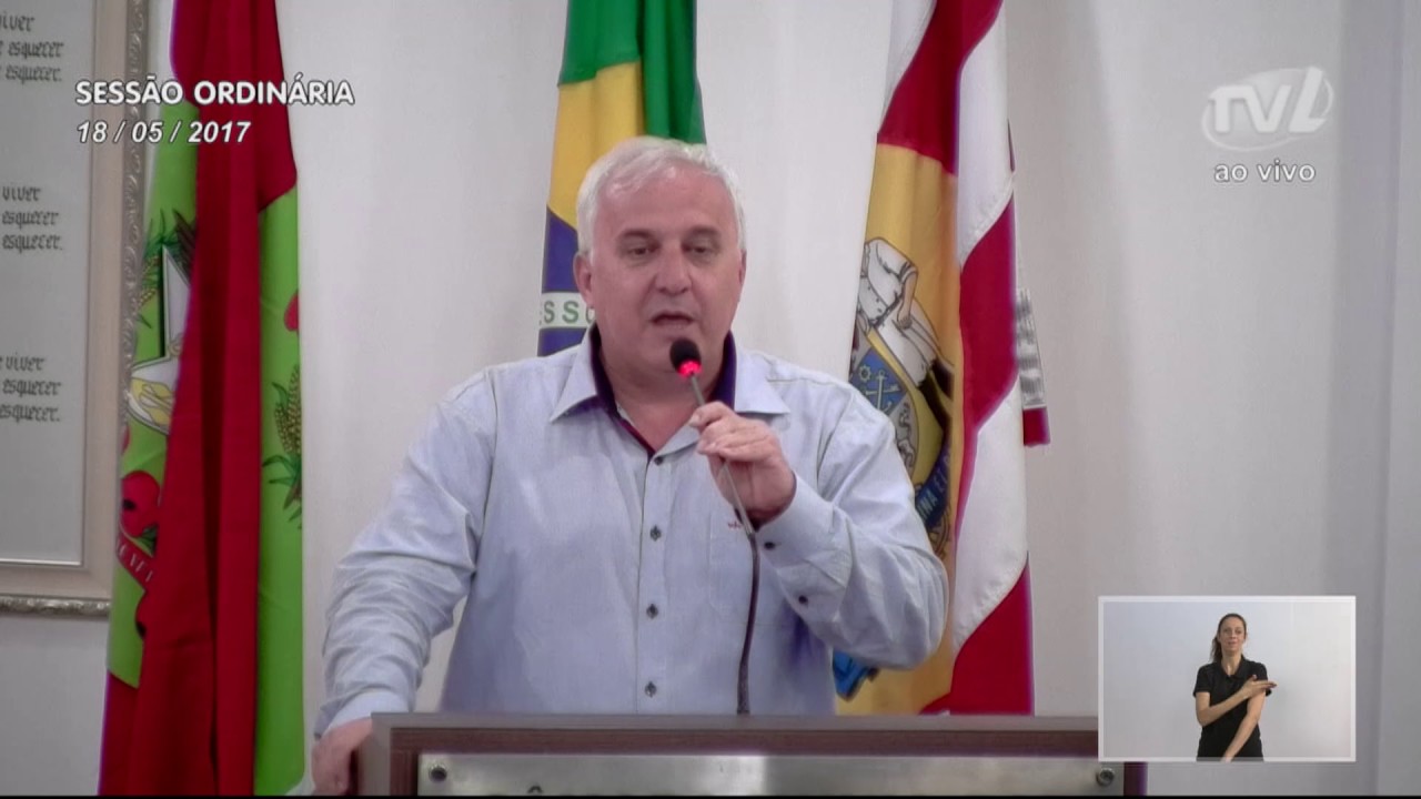 Pronunciamento Vereador Zeca Bombeiro - 18/05/2017