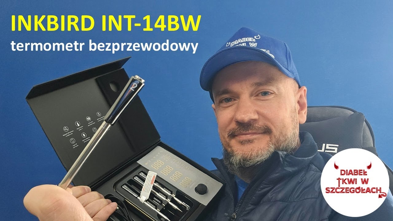 Unboxing INT-14BW termometr bezprzewodowy WiFi Bluetooth  do mięsa IP67