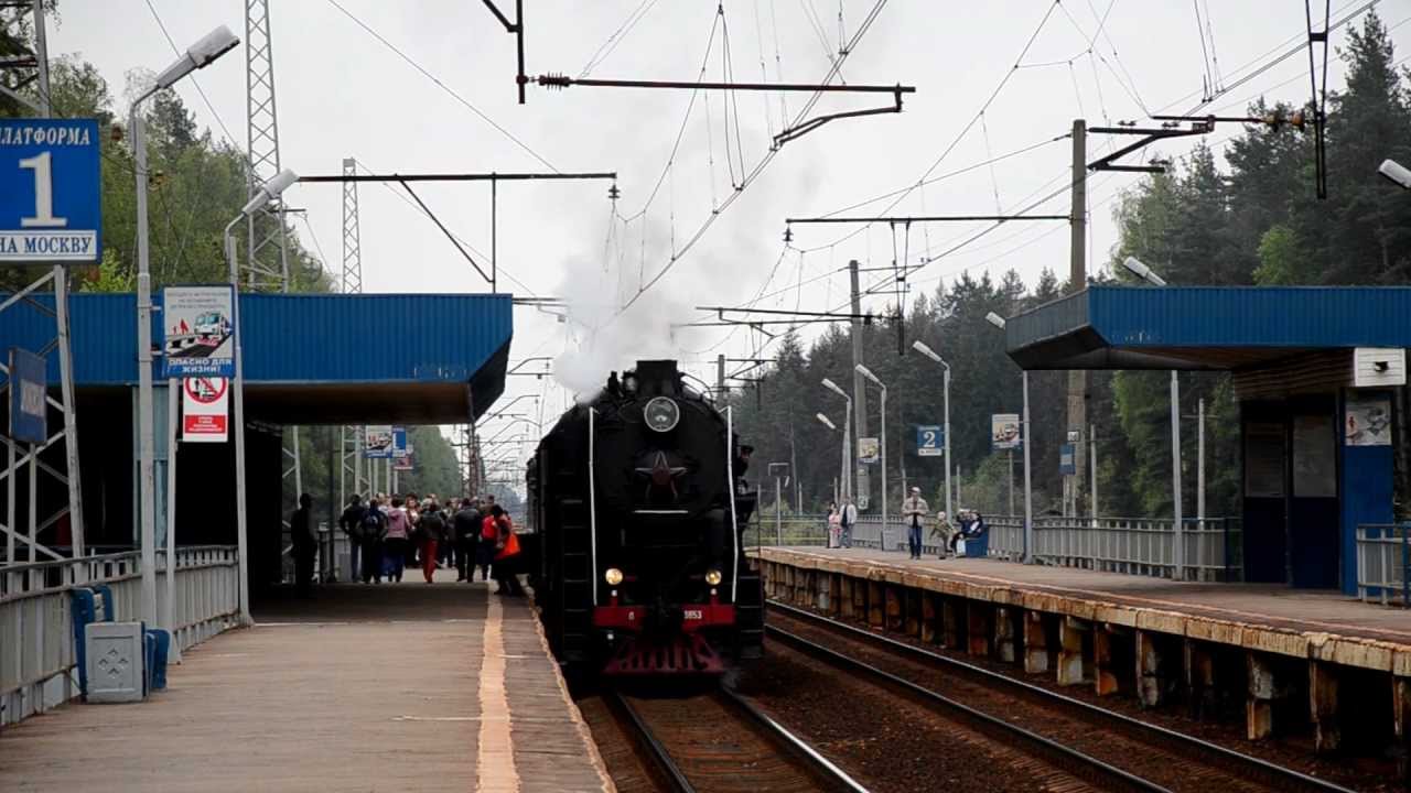 Паровозы ЛВ-0182 и Л-3653 на Ярославском направлении