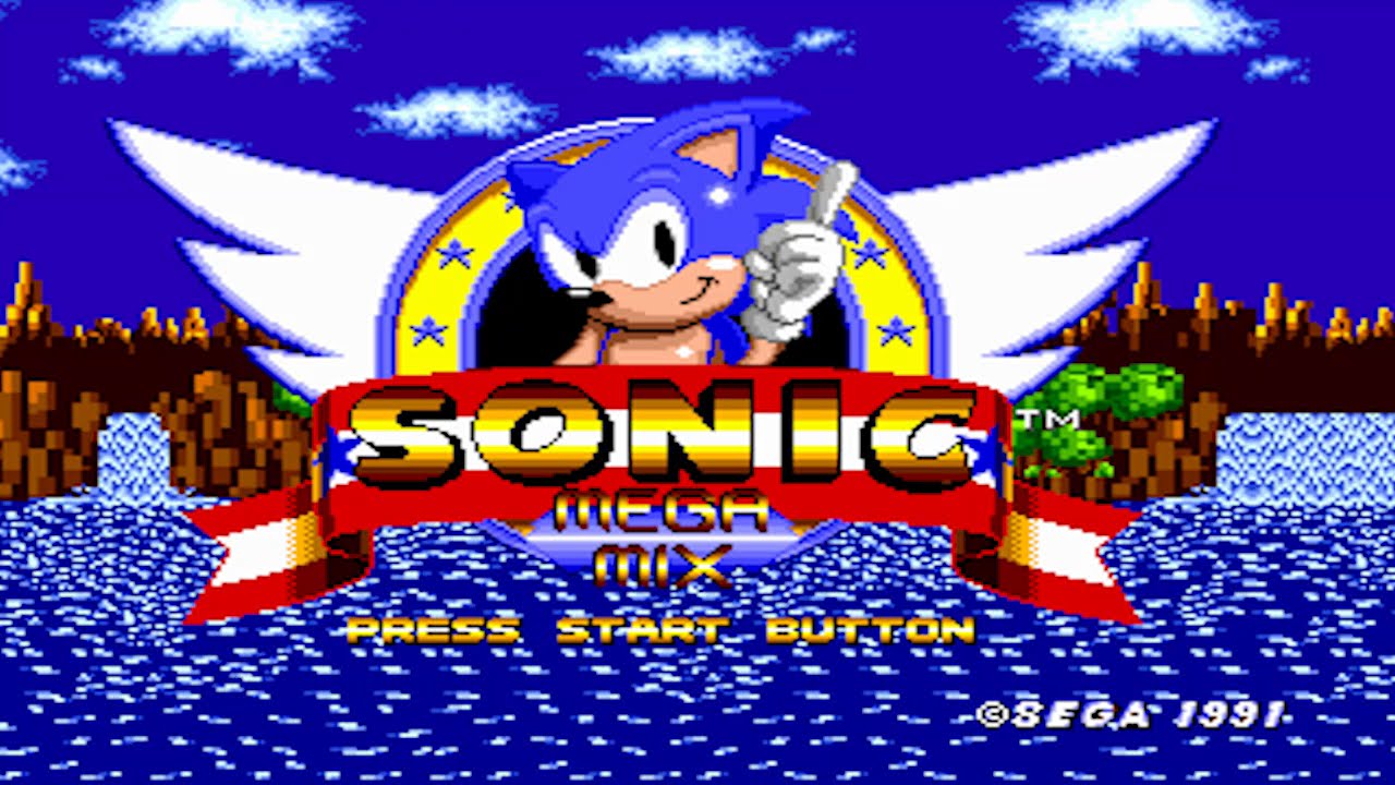 Sonic 1 Megamix V4: Green Hill Zone (Sonic, 720p/60fps)