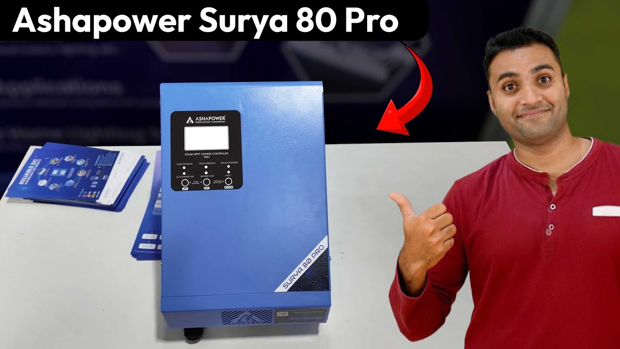 Ashapower Surya 80 Pro 12/24V 80A MPPT Solar Charge Controller