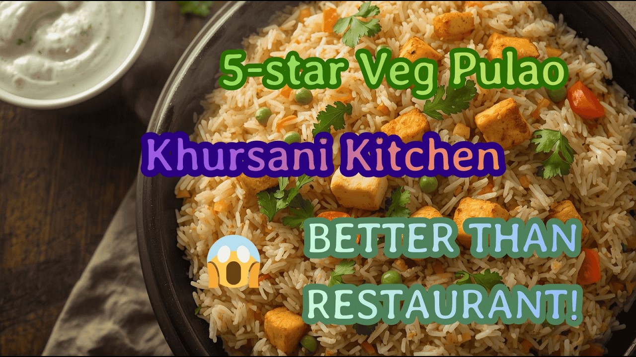 🍚 The ONLY Mix Veg Pulao Recipe You'll EVER Need! 🔥Khursani Kitchen