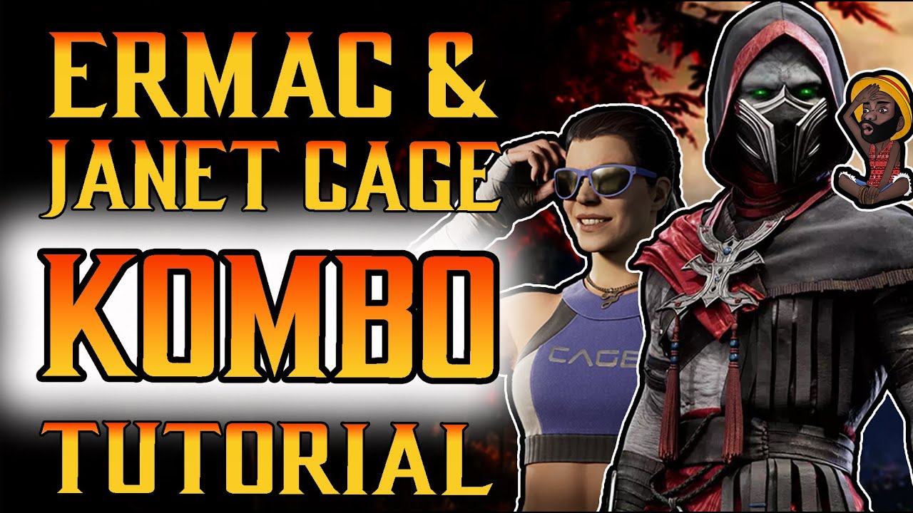 Mortal Kombat 1 - Ermac And Janet Cage Kombo Tutorial  ( Bonus Kombo Party At The End ) 