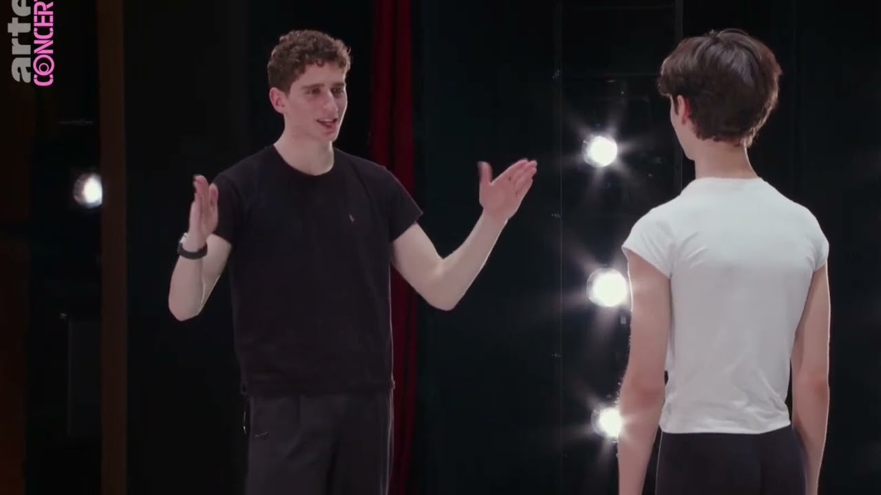 Rock Student, Prix de Lausanne Candidate, Blake being coached on the 2026 contemporary variation