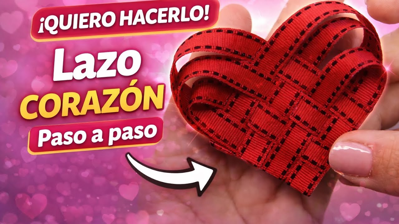 Este LAZO CORAZÓN está enamorando a todas 💖 | Paso a paso