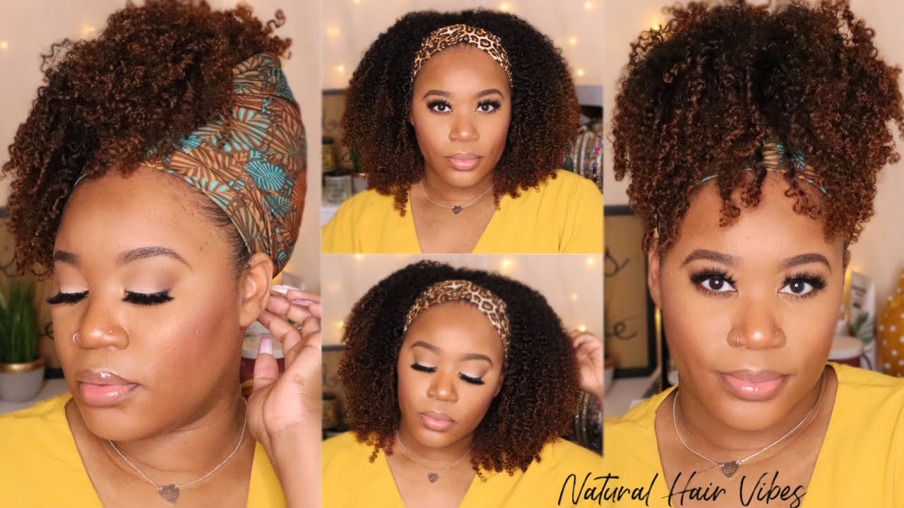 Super Realistic & Versatile!!! I No Fuss, No Problems I Ombre Coily Headband Wig I HerGivenHair