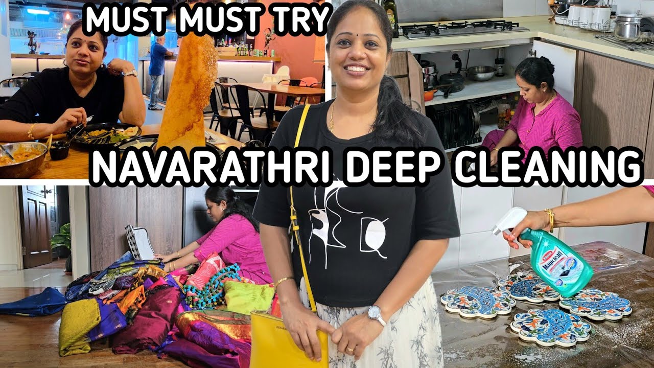 KITCHEN DEEP CLEANING & SAREE WARDROBE ORGANIZATION | HIDDEN GEM RESTAURANT IN SINGAPORE 🇸🇬 