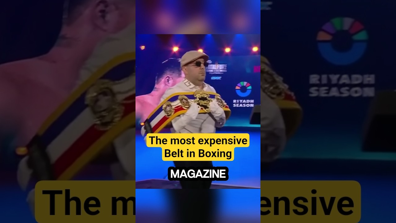 💰 The Most Expensive Belt in Boxing History Unveiled for Canelo vs. Crawford!