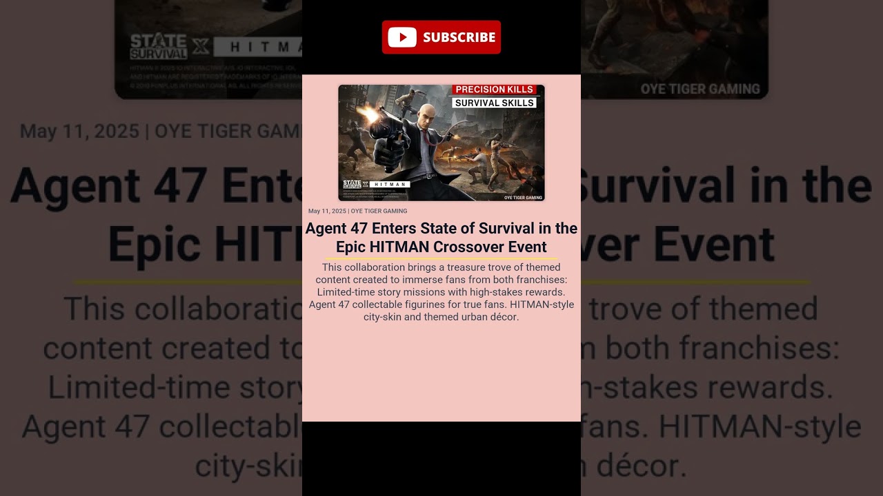 Agent 47 Enters State of Survival in the Epic HITMAN Crossover Event