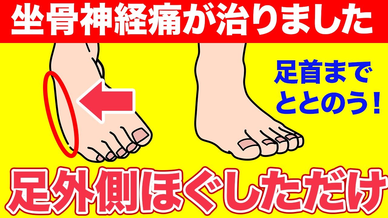 【知らないと損】坐骨神経痛は足の小指と足首が原因。ビーンと走る痛みを改善！｜鍼灸整体院リーフ｜足指ほぐし