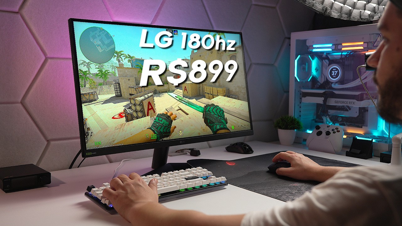 LG UltraGear 180hz 27GS60F - O MELHOR monitor abaixo de R$1000?