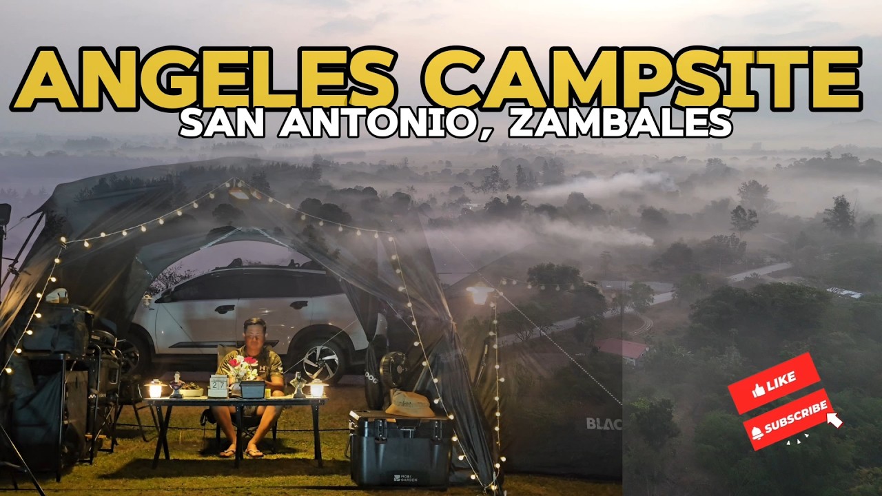 CAMPING IN ANGELES CAMPSITE ZAMBALES | UNEXPECTED FOGGY MORNING VIEW