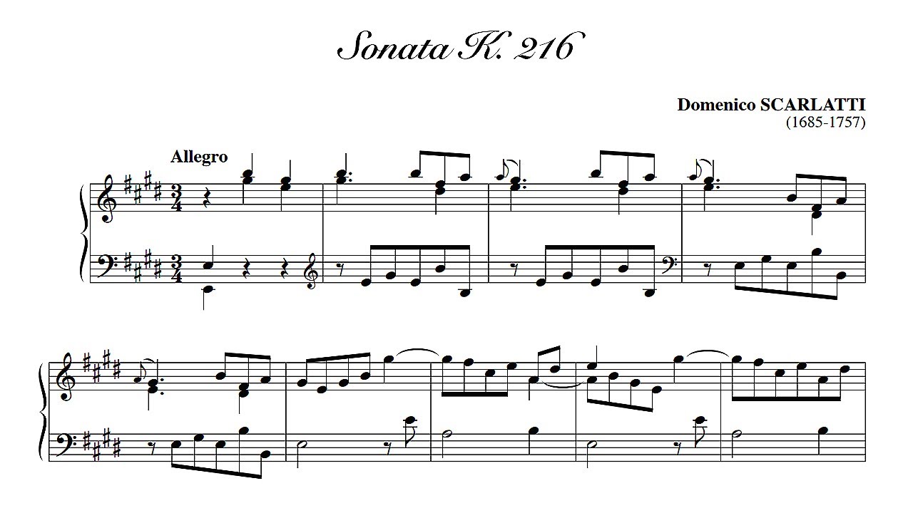 Scarlatti: Sonata in E major K. 216 - Anthony di Bonaventura, 2001